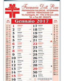 calendario olandese trimensile listellato