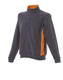felpa cagliari grey orange