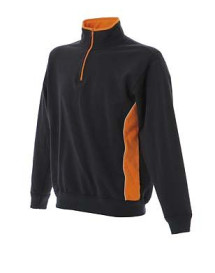 felpa uomo bari black orange