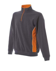 felpa uomo bari grey orange